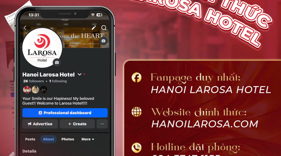Thông báo chính thức về các kênh liên hệ của Hanoi Larosa Hotel