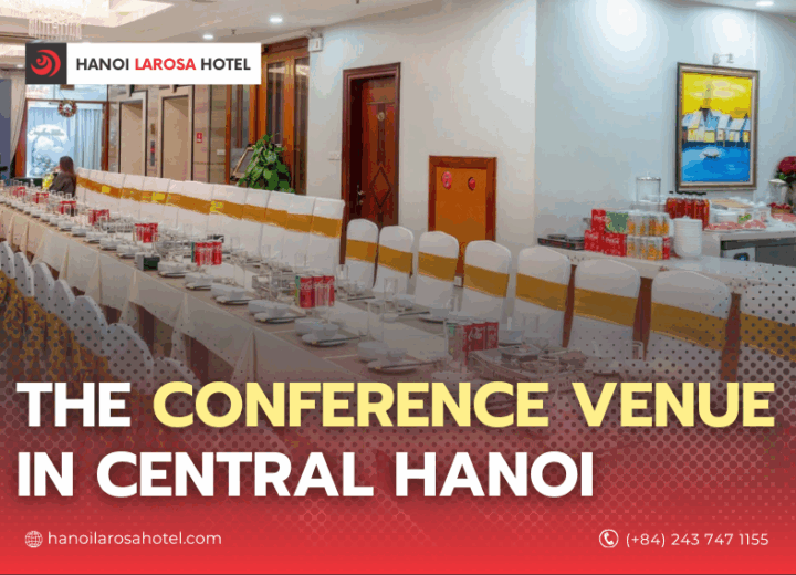 The conference venue in central Hanoi