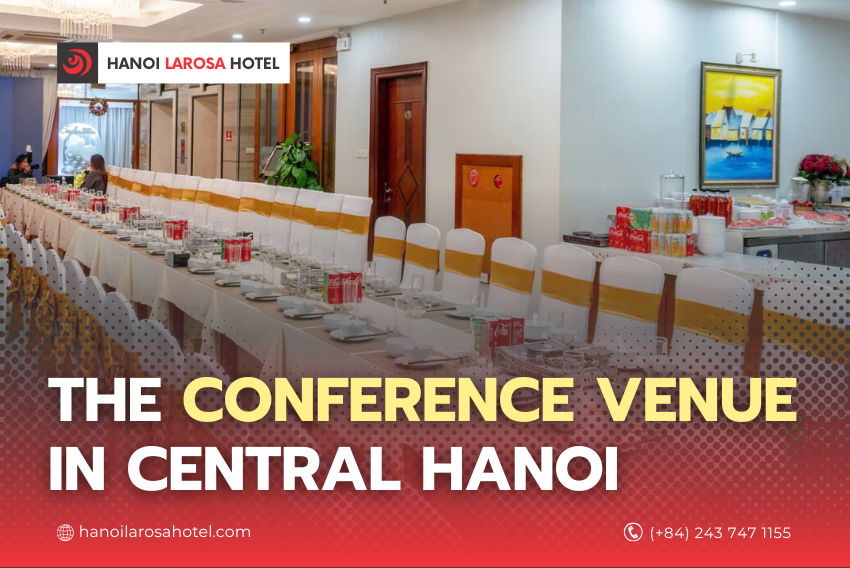 The conference venue in central Hanoi