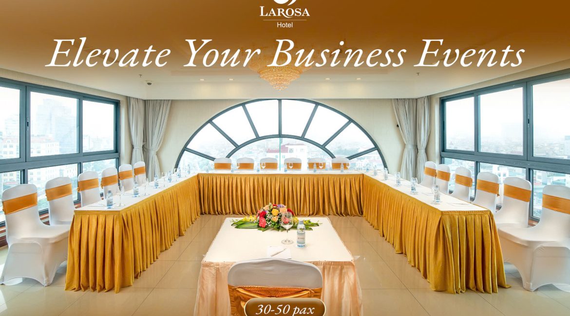 Phòng họp khách sạn tại Hà Nội cho 30-50 khách | Hanoi Larosa Hotel