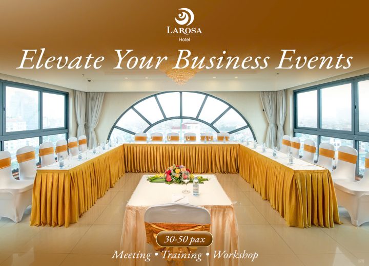 Phòng họp khách sạn tại Hà Nội cho 30-50 khách | Hanoi Larosa Hotel